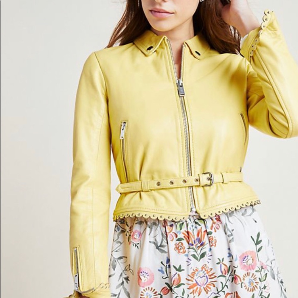 New Anthropologie x Doma Ryan Leather Jacket